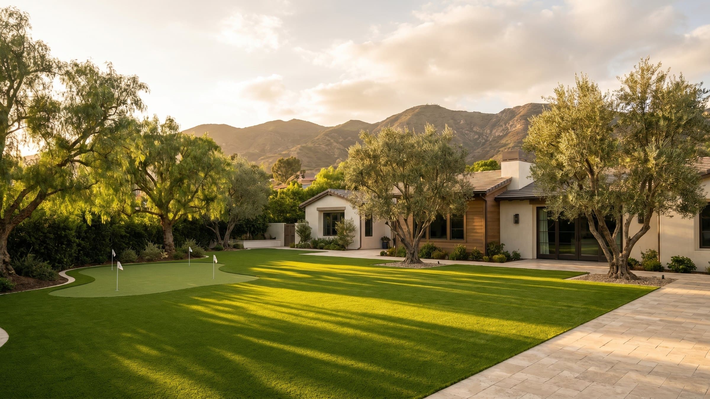 Artificial turf installation in Calabasas, CA