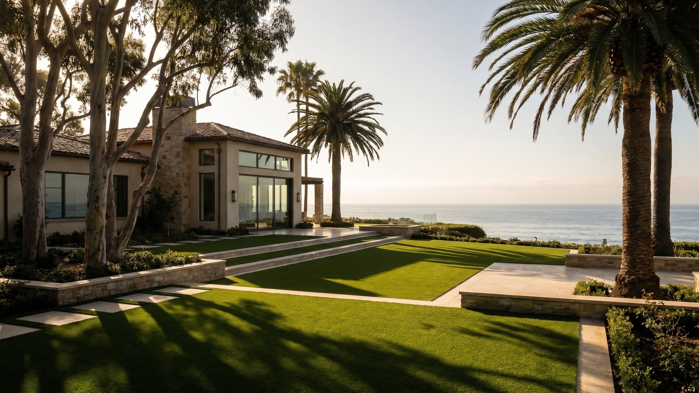Artificial turf installation in Malibu, CA