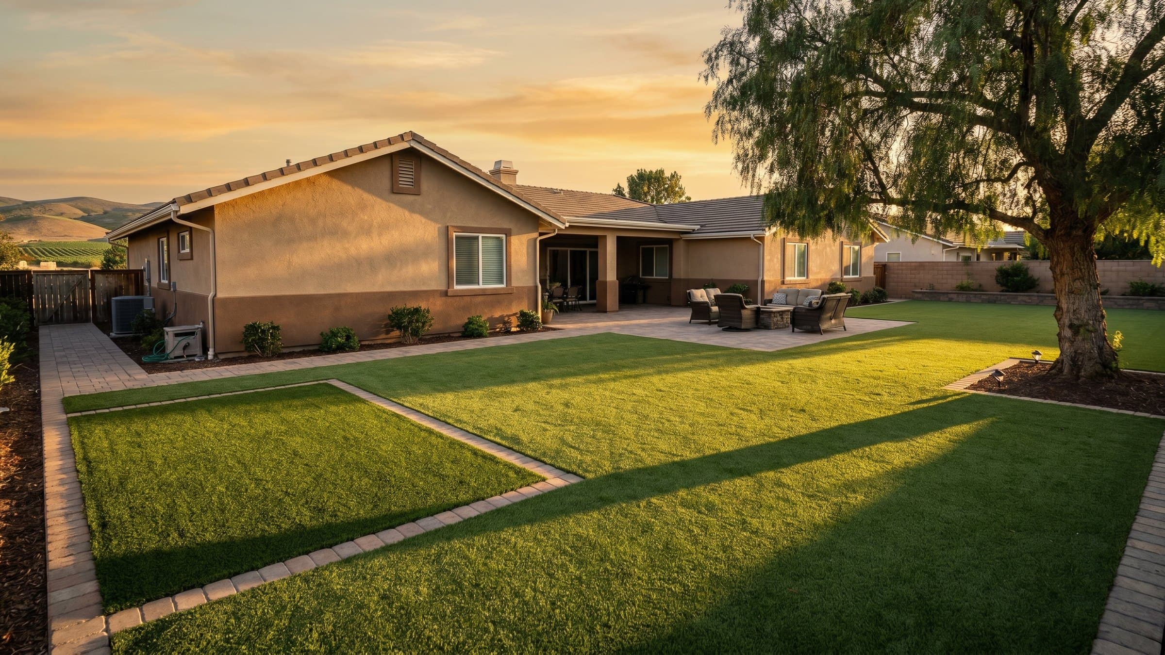 Artificial turf installation in Moorpark, CA