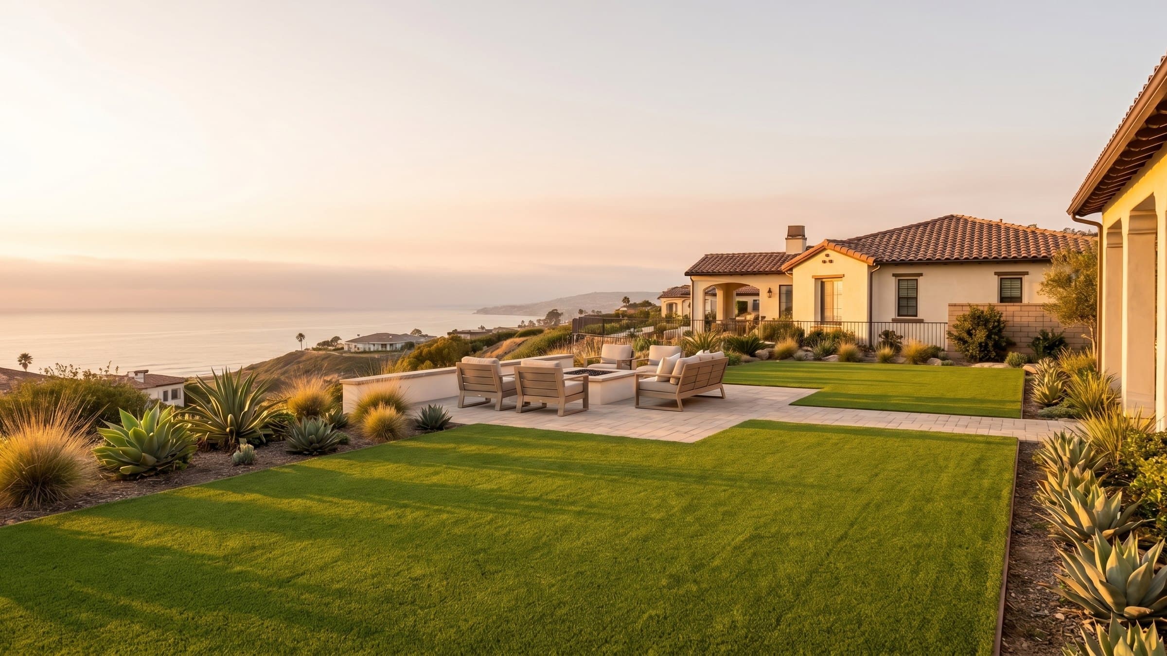 Artificial turf installation in San Clemente, CA