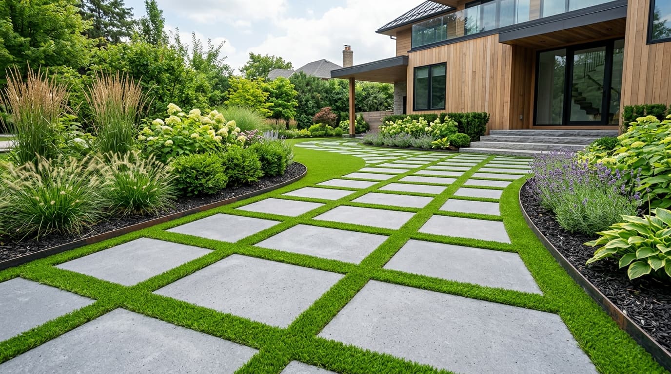 Pavers & Turf installation by Turf Soldier