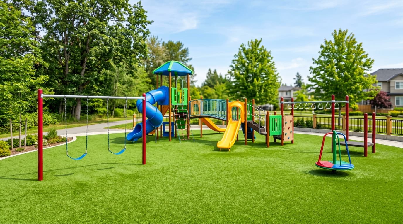 Playground Turf installation by Turf Soldier