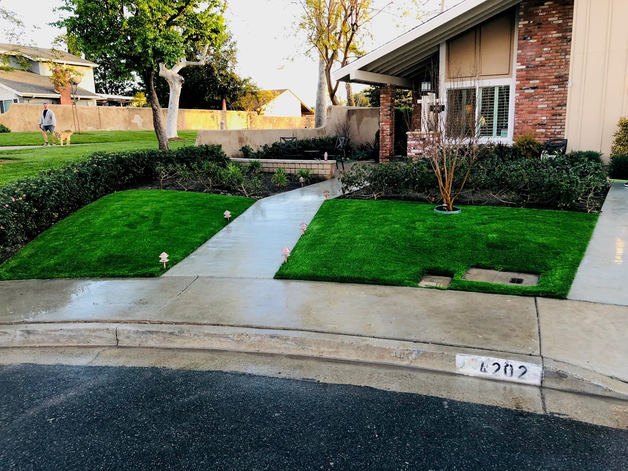 Residential install in Irvine, 950 sq ft, SYNLawn Lush